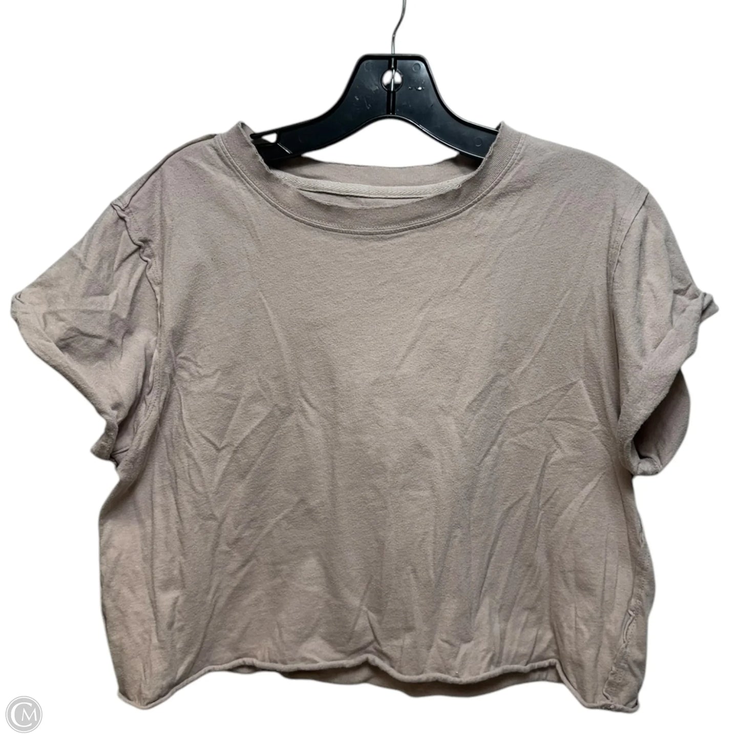 Top Short Sleeve By We The Free In Taupe, Size: M