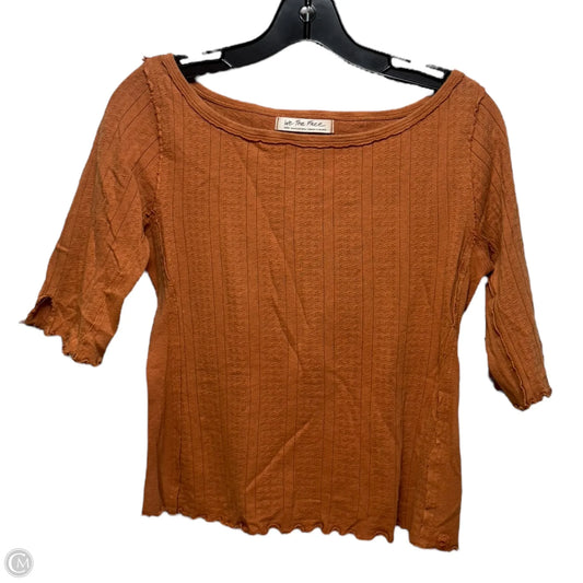 Top 3/4 Sleeve By We The Free In Orange, Size: S