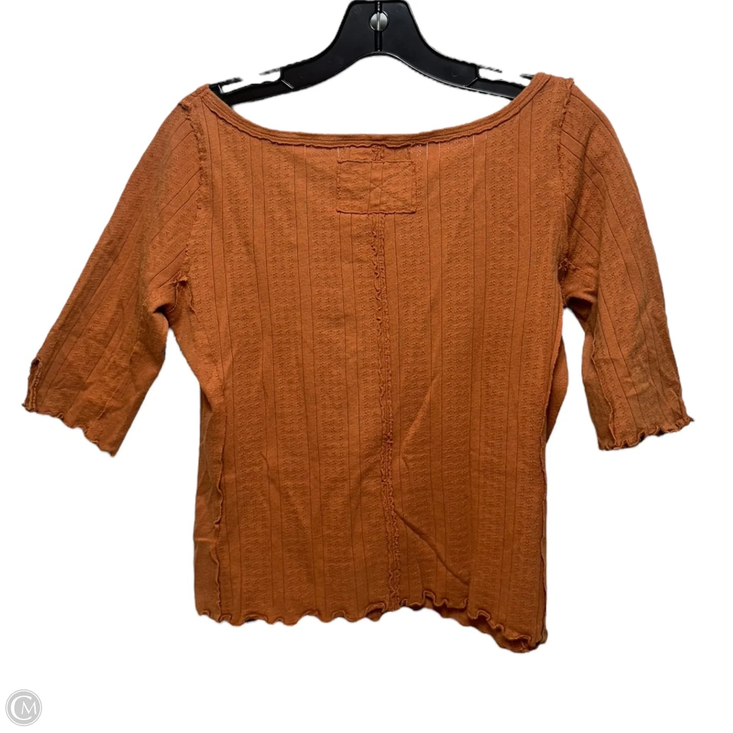 Top 3/4 Sleeve By We The Free In Orange, Size: S