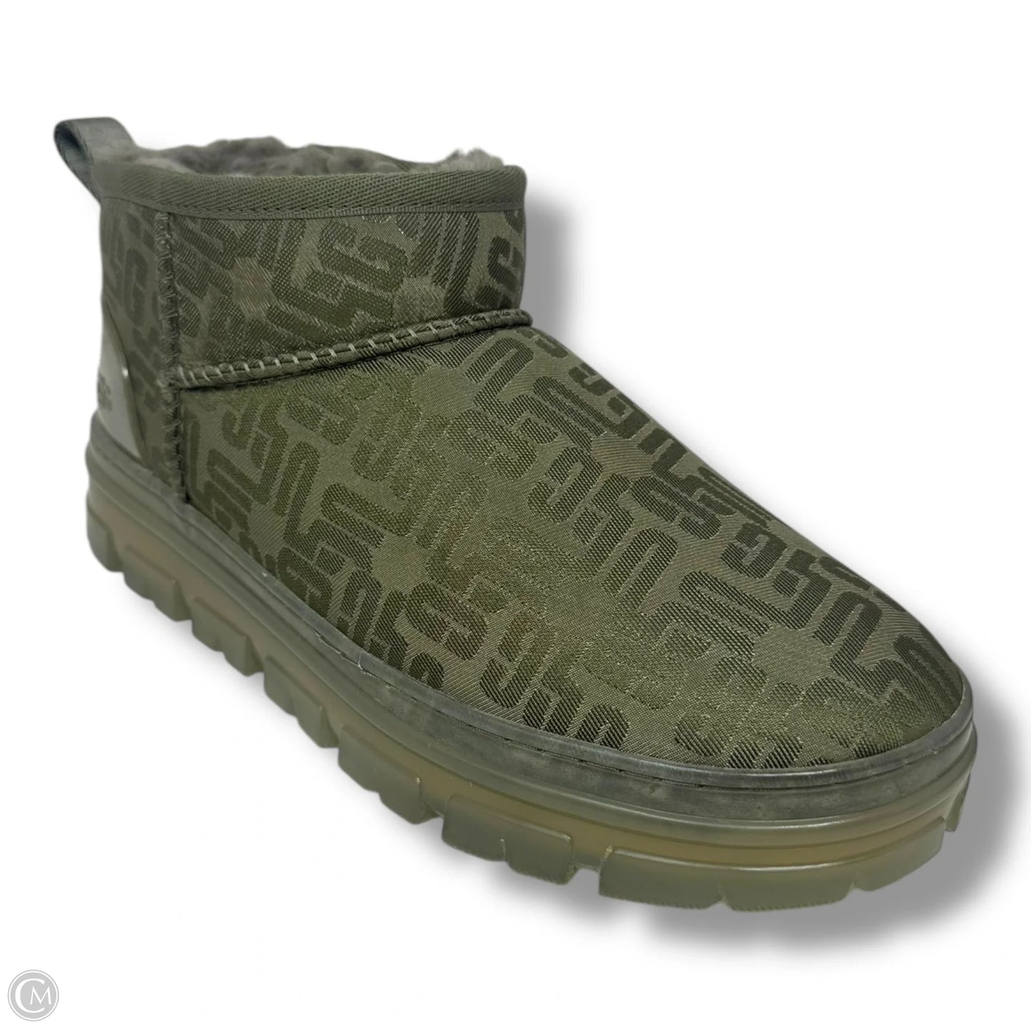 Classic Ultra Mini Monogram Boot Designer By Ugg In Burnt Olive, Size: 7