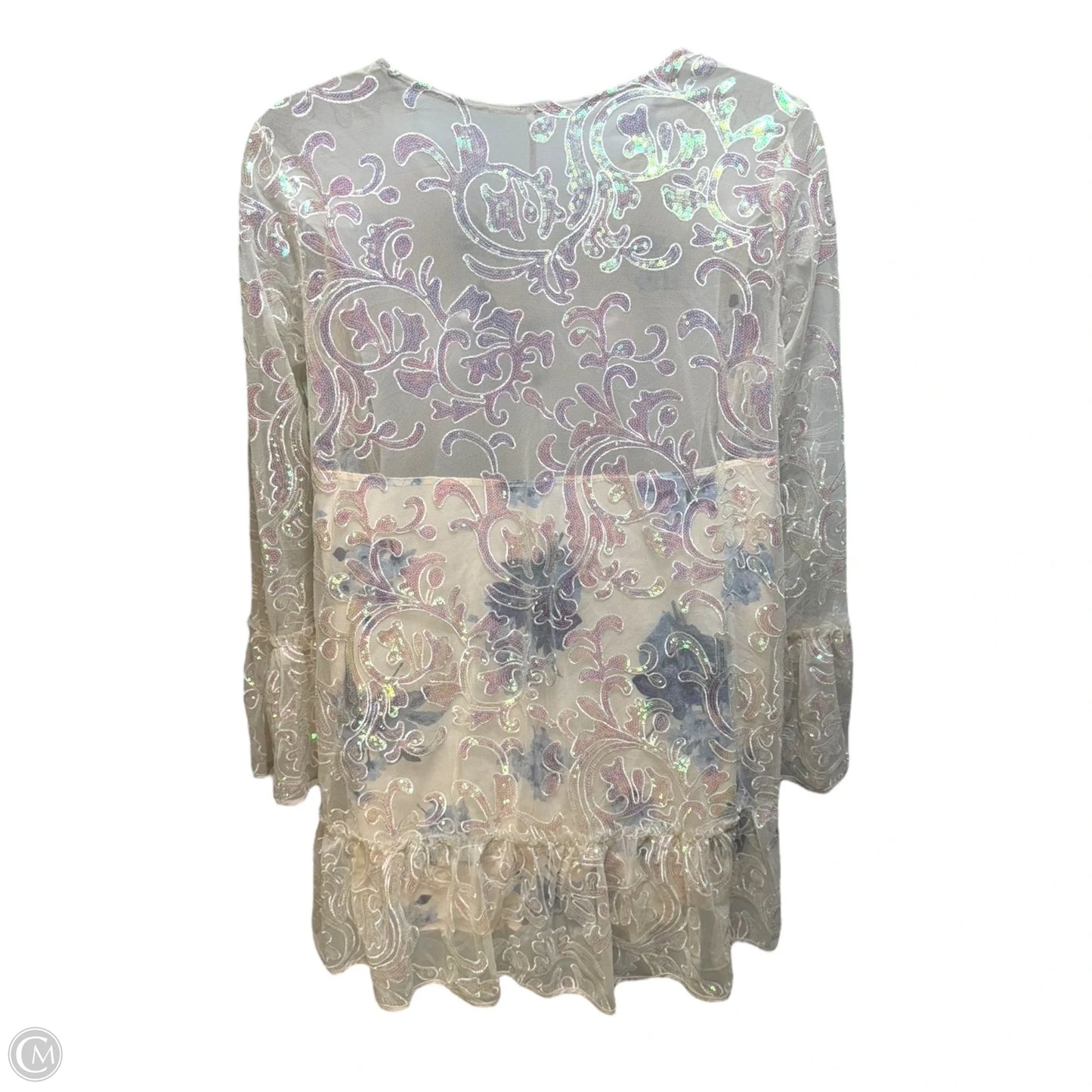 Falling Flowers Frock By Free People In Sequins & Floral Print, Size: L