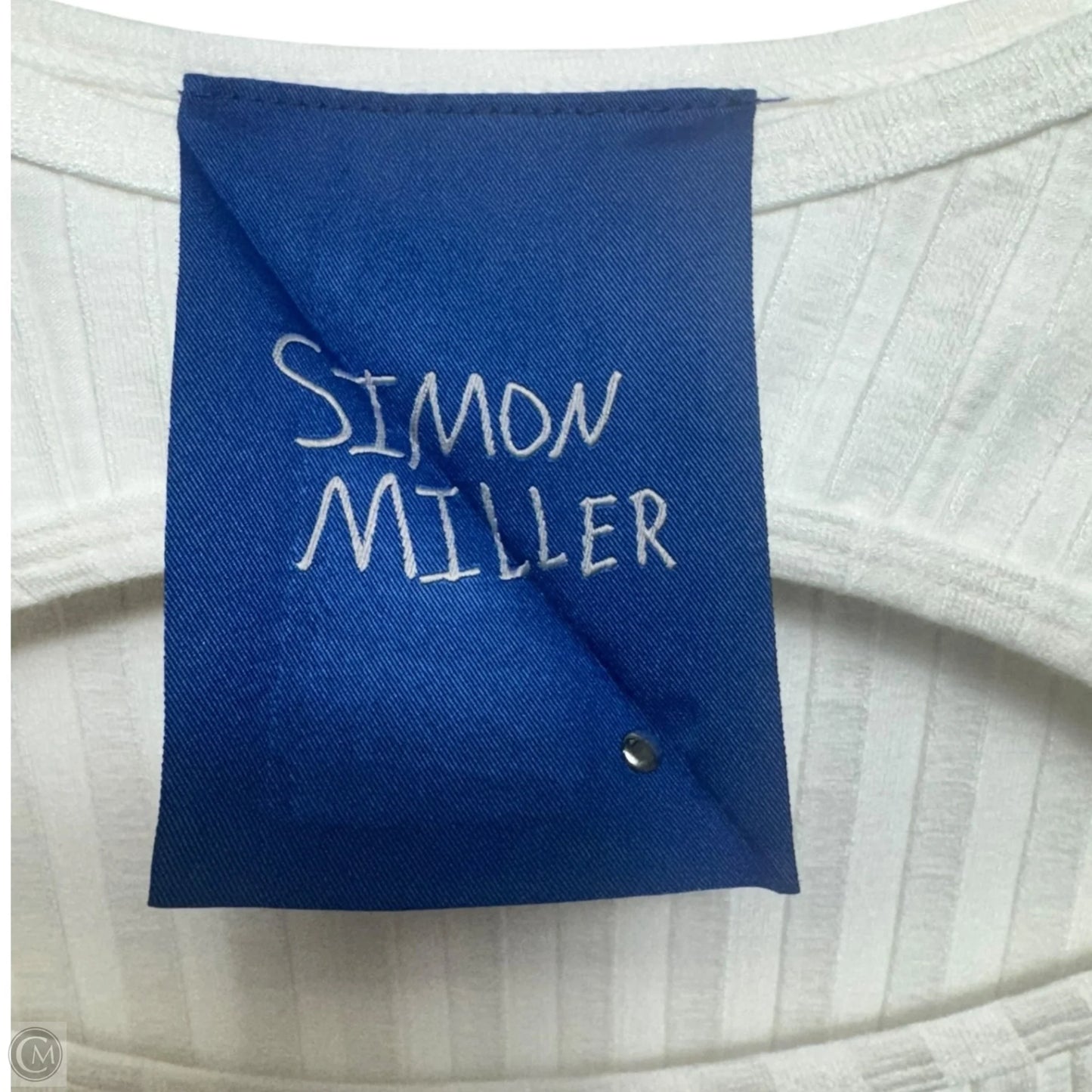 Kai Ribbed Cutout Top By Simon Miller In White, Size: S