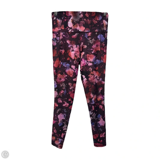 Athletic Leggings By Athleta In Purple & Red, Size: S