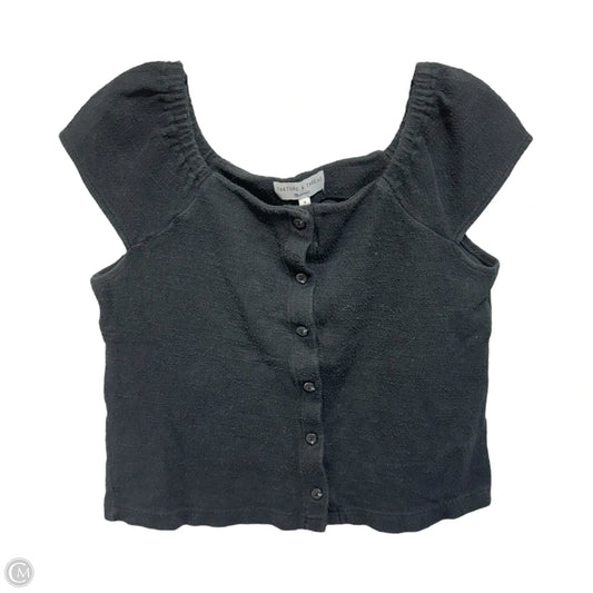 Top Short Sleeve By Texture & Thread Madewell In Black, Size: M