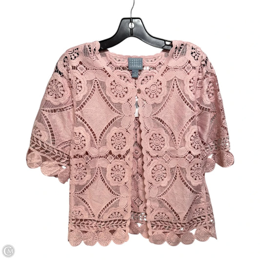 Lace Topper By Rabbit Rabbit Rabbit Top In Pink, Size: M