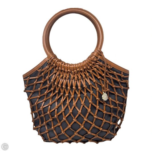 Meloney Leather Knot Handbag Designer By Brahmin, Size: Large