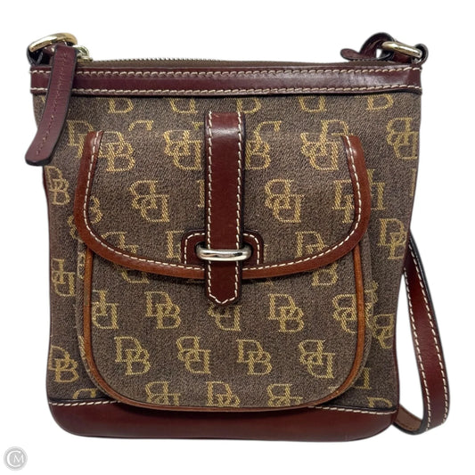 Vintage Monogram Letter Carrier Crossbody Designer By Dooney And Bourke, Size: Small