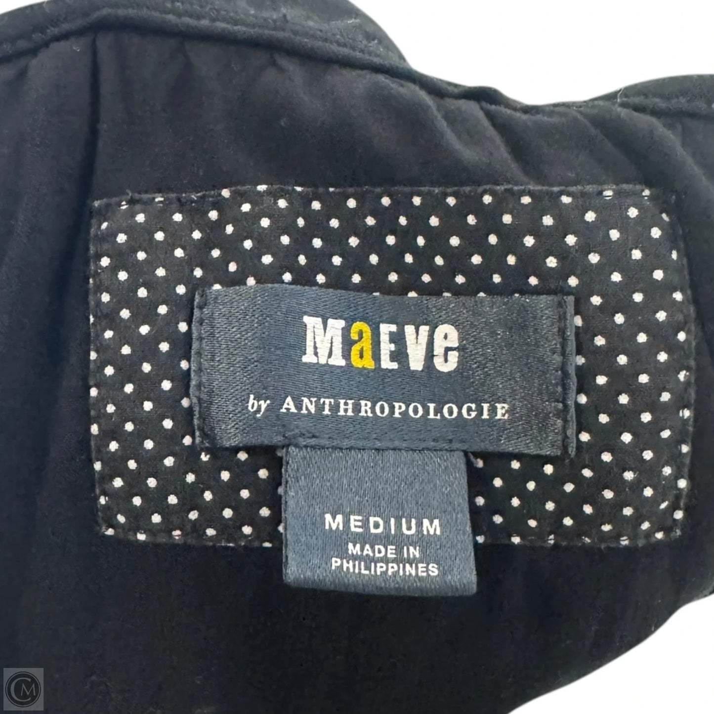 The Amelia Collared Mini Dress By Maeve In Black, Size: M