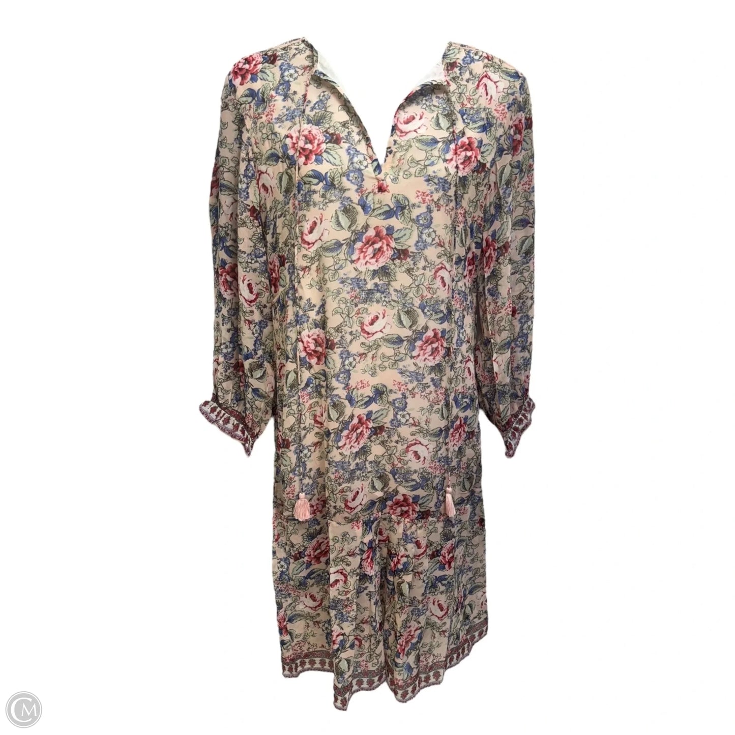 Ramona Floral Peasant Dress By Raga X Anthropologie, Size: M