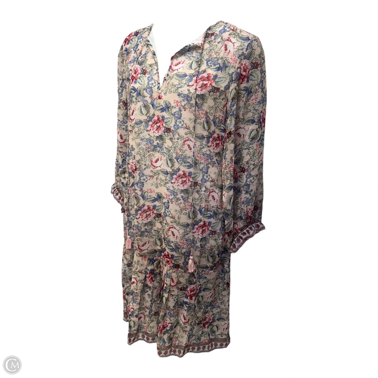 Ramona Floral Peasant Dress By Raga X Anthropologie, Size: M