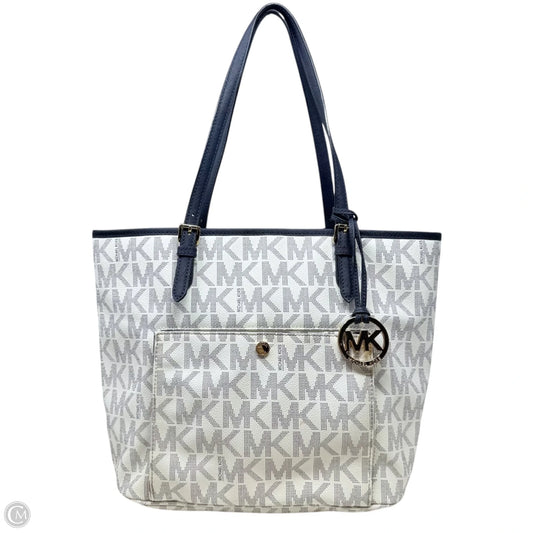 Jet Set Snap Pocket Tote By Michael By Michael Kors In Signature Canvas, Size: Large