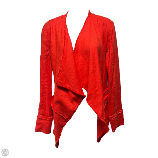 Raw Femme Linen Jacket By Free People In Orange, Size: S