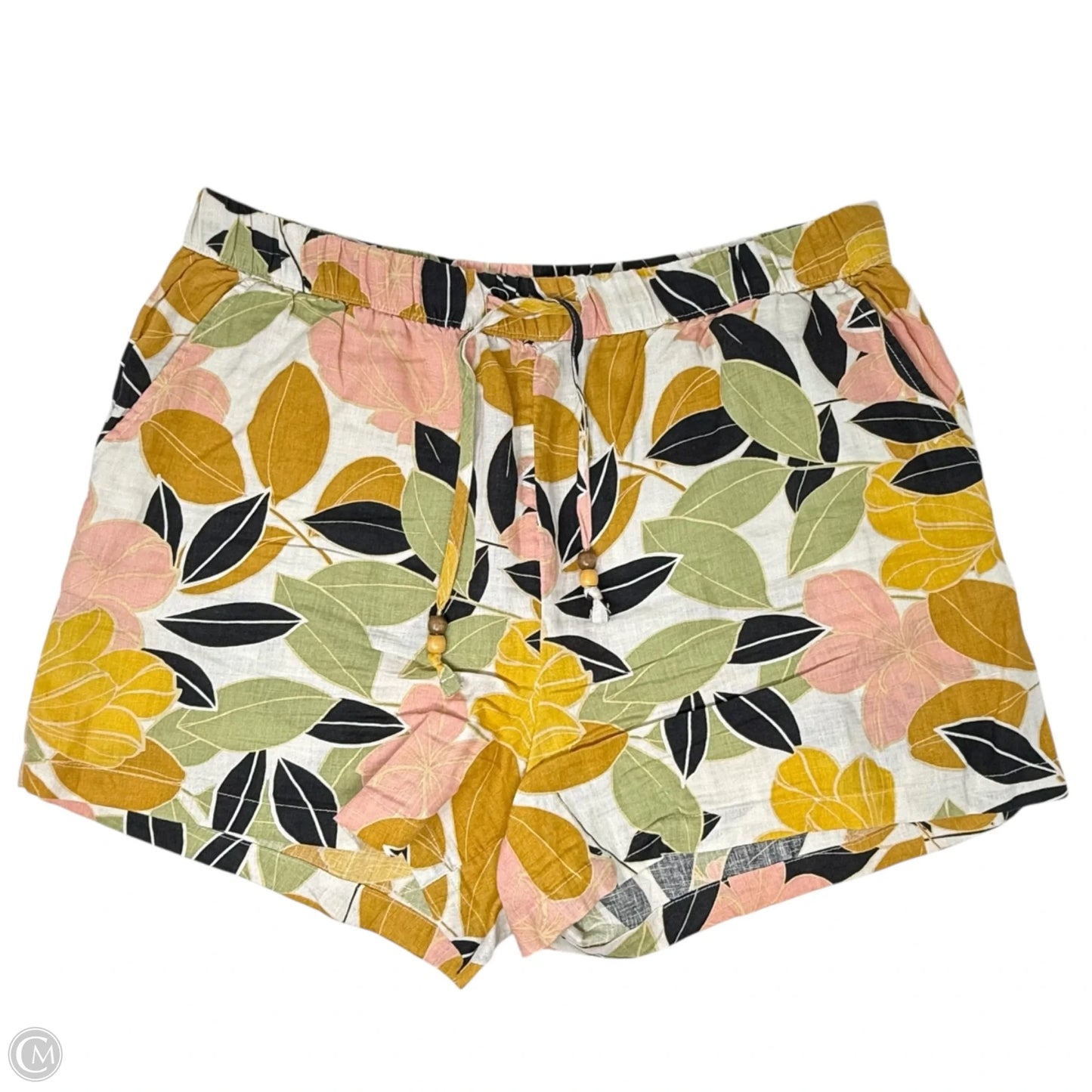 Linen Shorts By Rachel Zoe In Multi-colored, Size: Xl