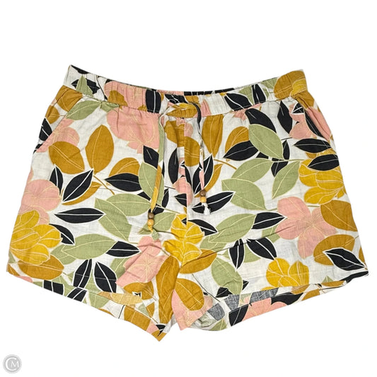 Linen Shorts By Rachel Zoe In Multi-colored, Size: Xl