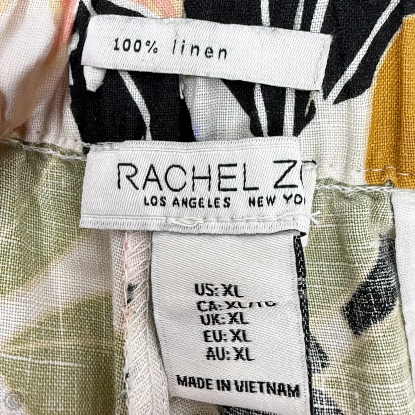 Linen Shorts By Rachel Zoe In Multi-colored, Size: Xl