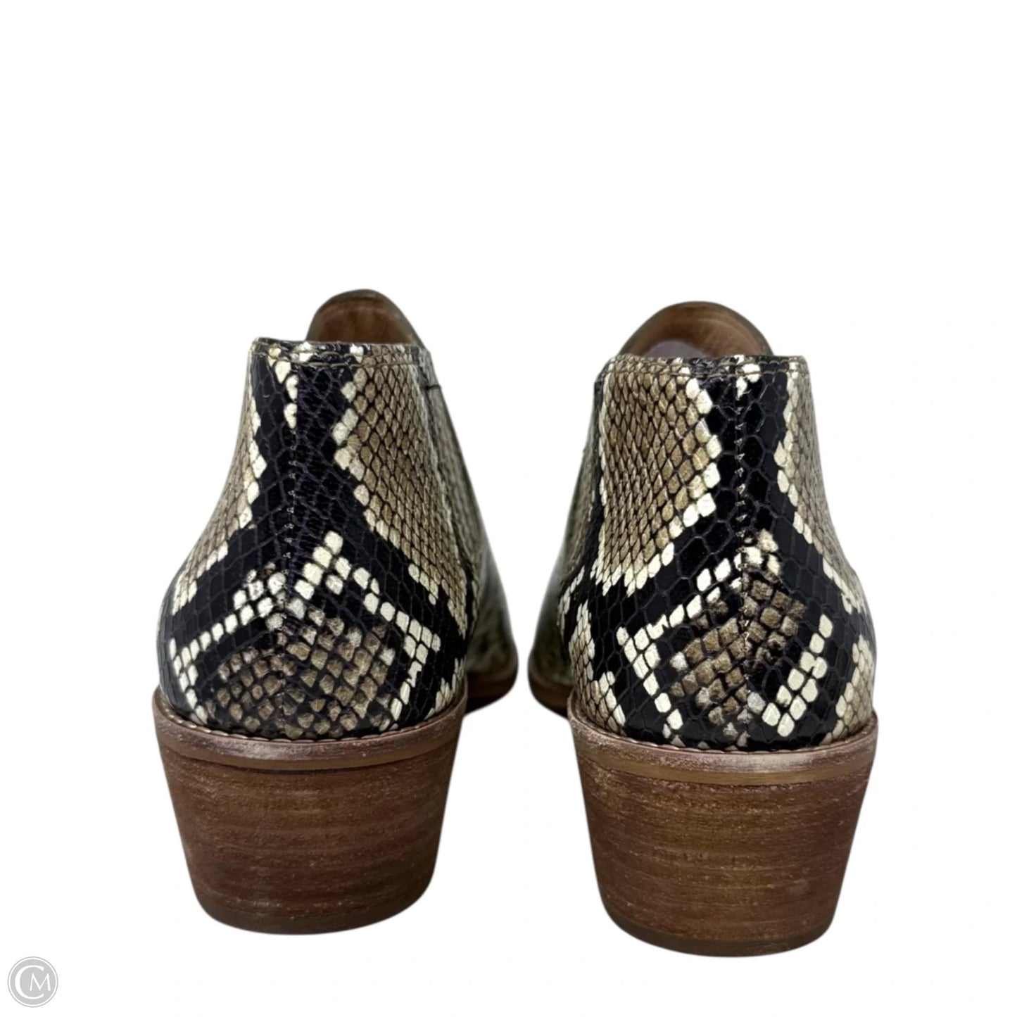 Sonia Low Leather Snakeskin Chelsea Boots By Madewell In Snakeskin Print, Size: 8