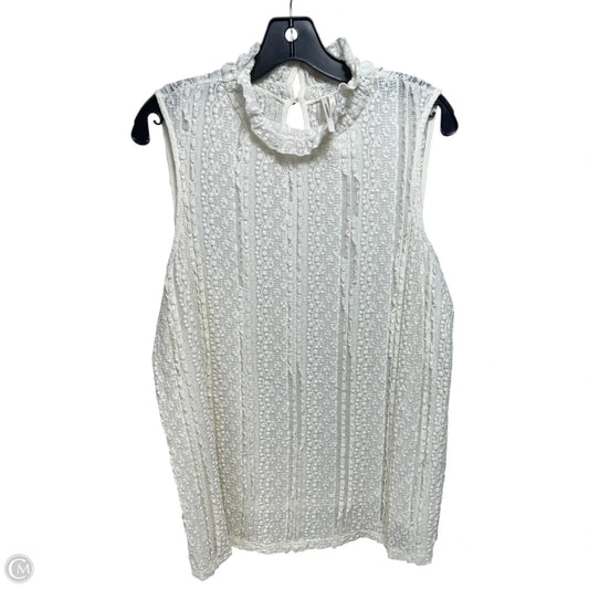 Ponce Lace Top By Anthropologie In Cream, Size: XL