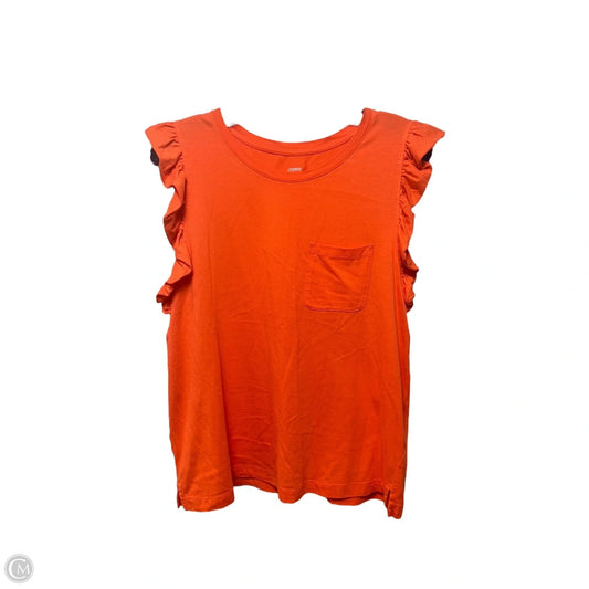 Top Sleeveless By Crown And Ivy In Orange, Size: L