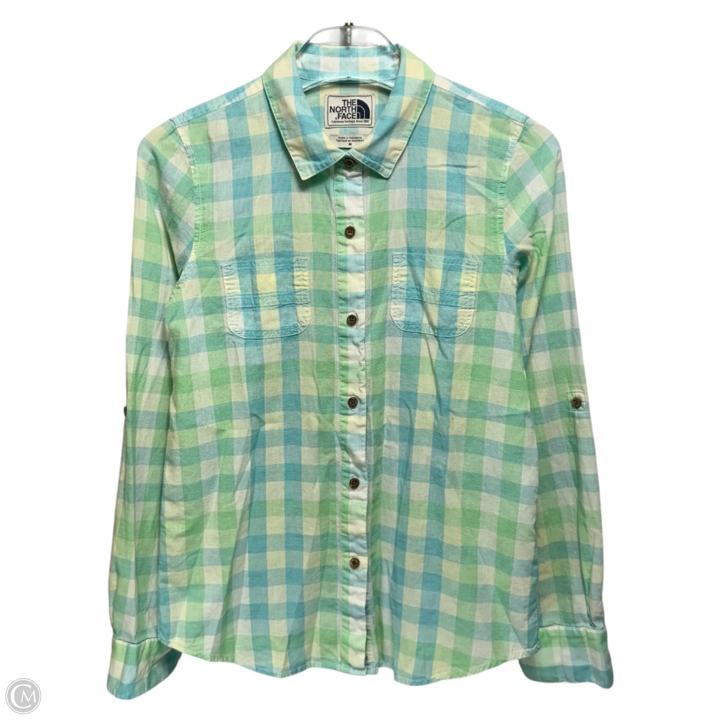 Roll Tab Button Down Shirt  Long Sleeve Collar By The North Face In Multi-colored, Size: M