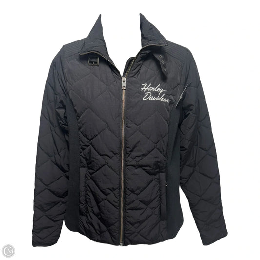 Jacket Puffer & Quilted By Harley Davidson In Black, Size: Xs
