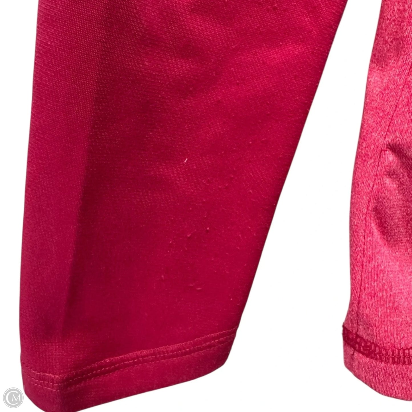 Athletic Top Long Sleeve Collar By The North Face In Pink, Size: M