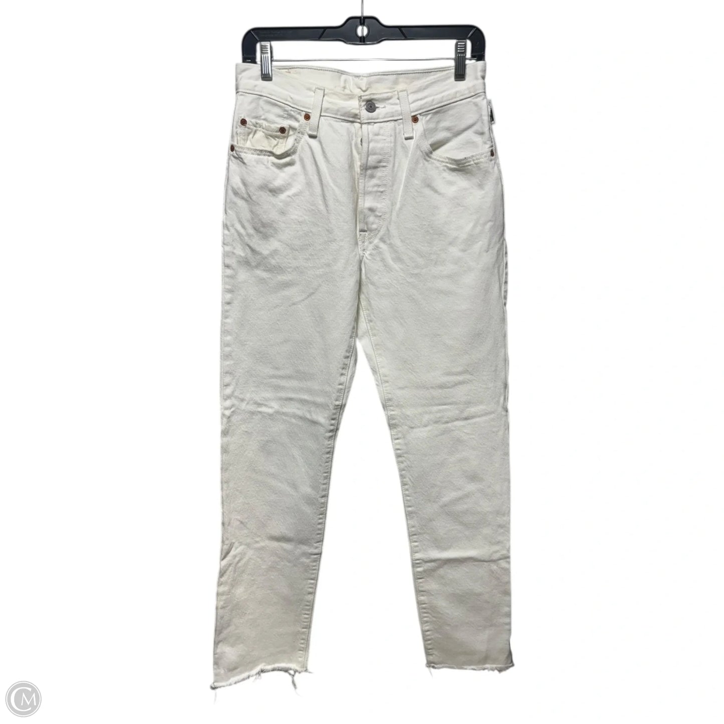 Jeans Straight By Levis In White, Size: 6