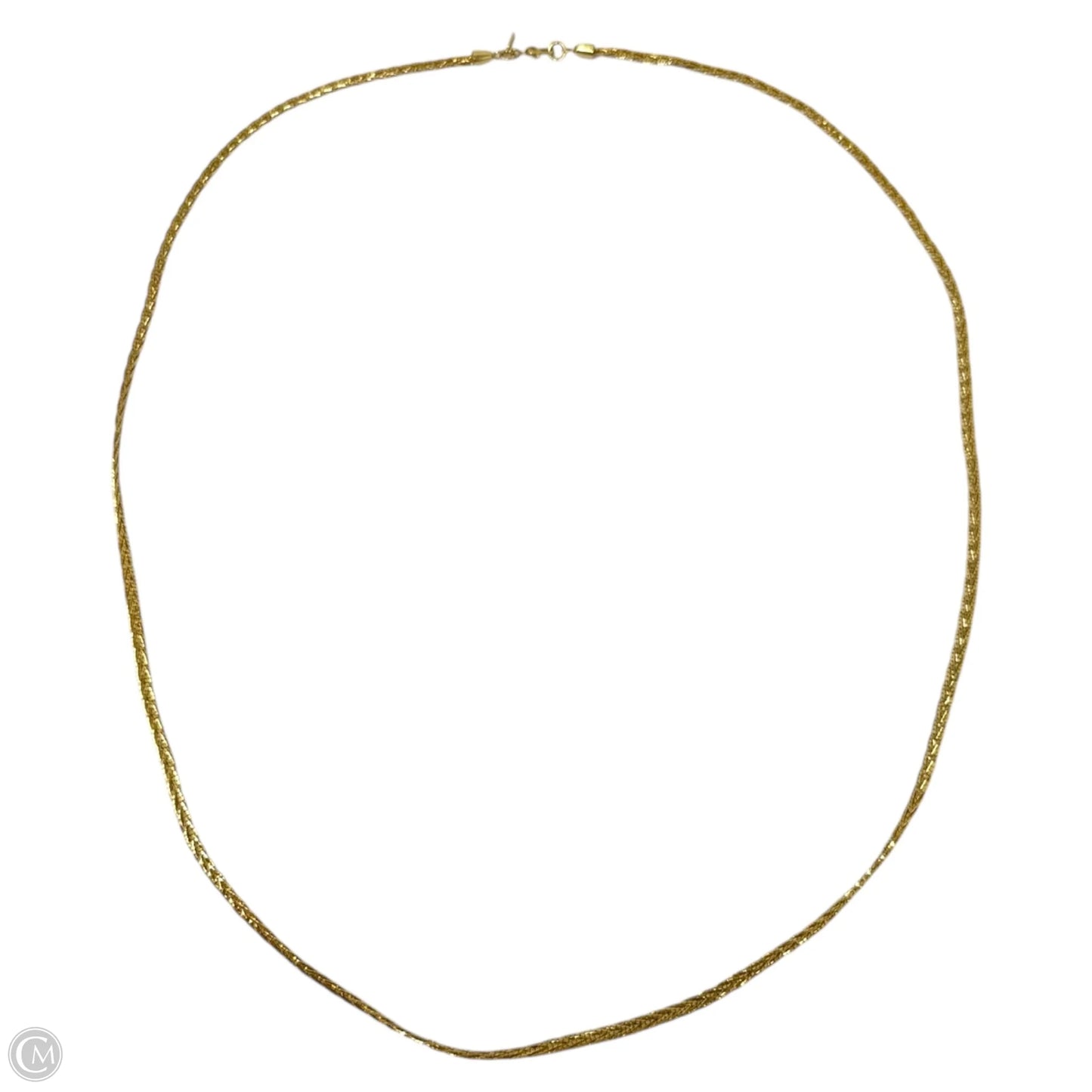 Gold Tone Chain Necklace By Monet