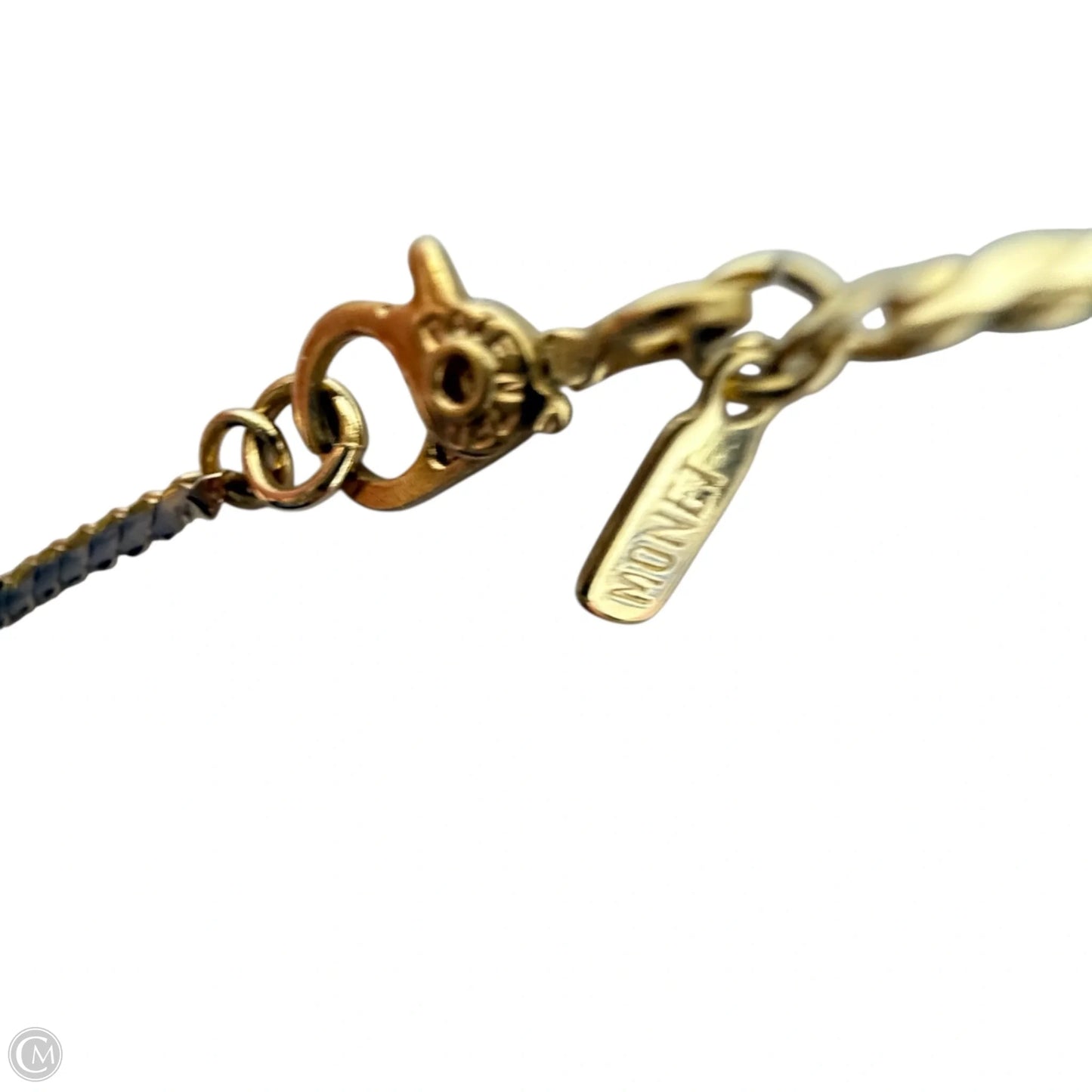 Gold Tone Chain Necklace By Monet