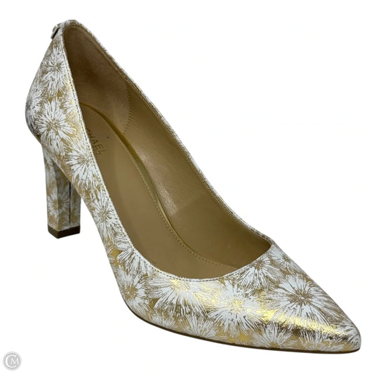 Abby Flex Pumps By Michael By Michael Kors In Gold & White, Size: 10