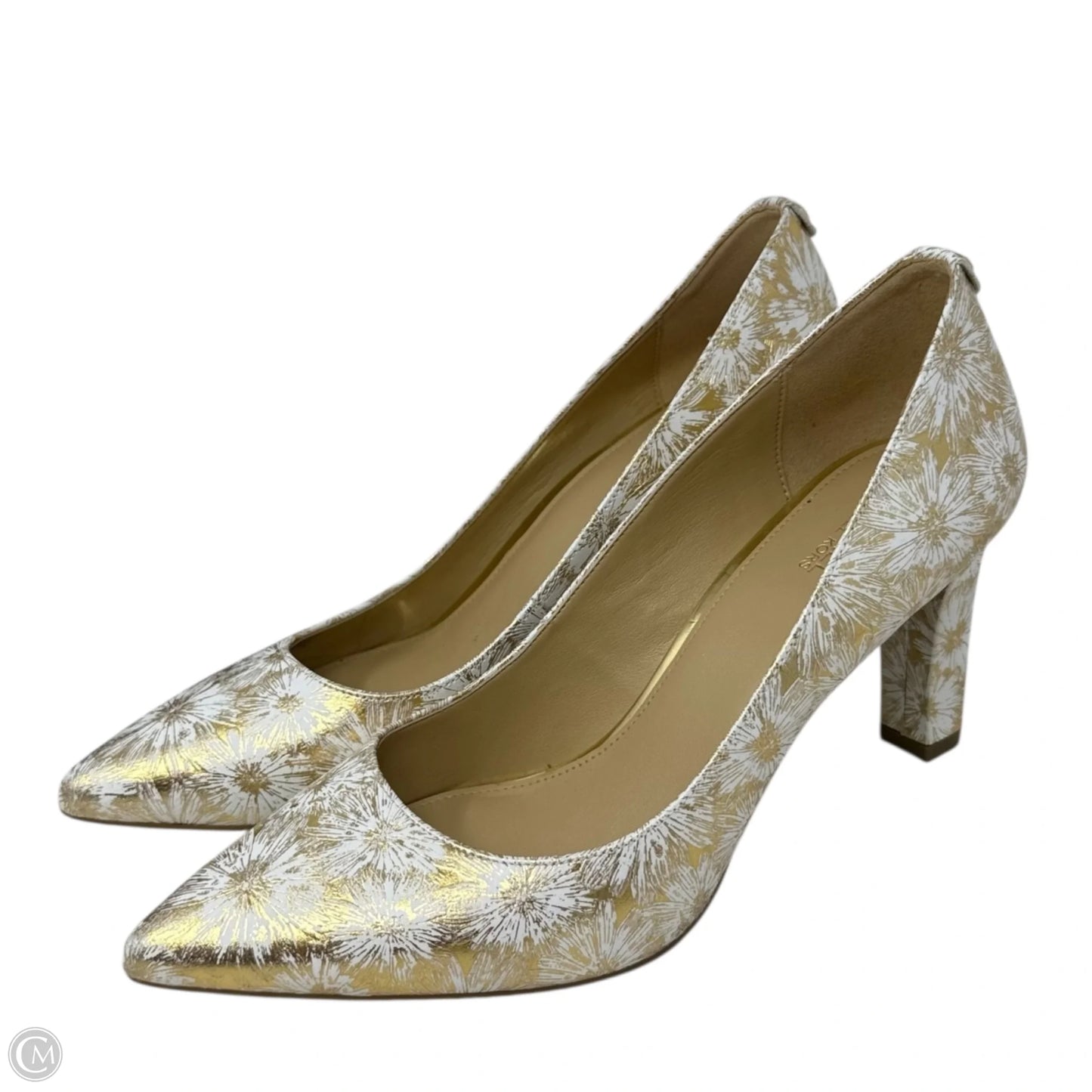 Abby Flex Pumps By Michael By Michael Kors In Gold & White, Size: 10