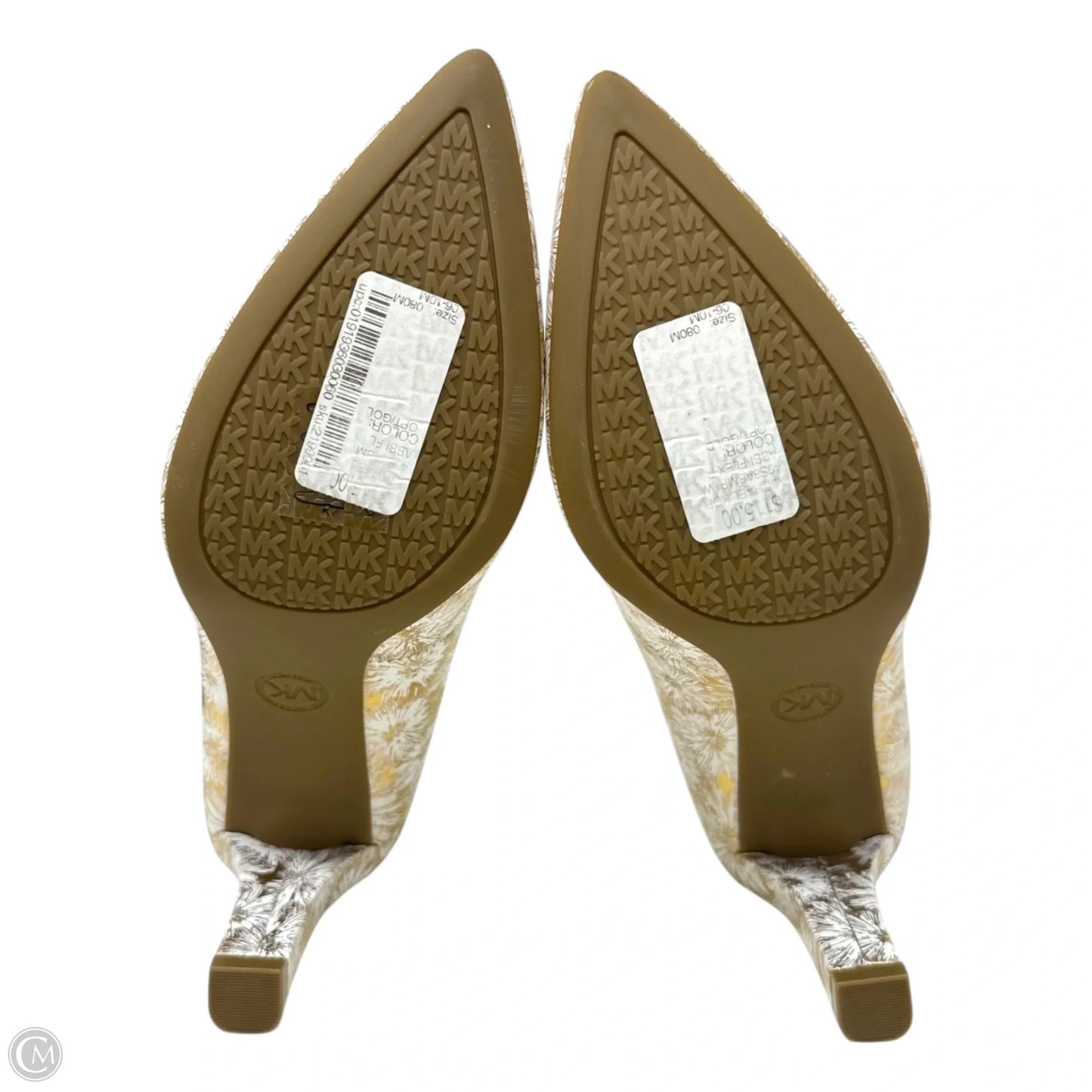 Abby Flex Pumps By Michael By Michael Kors In Gold & White, Size: 10