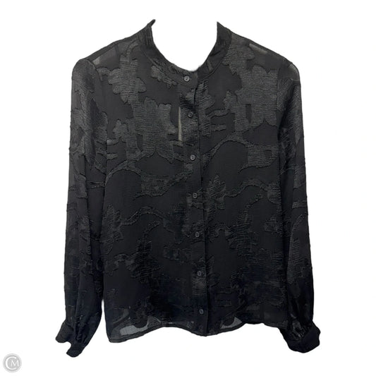 Top Long Sleeve By Amadi In Black, Size: Xs