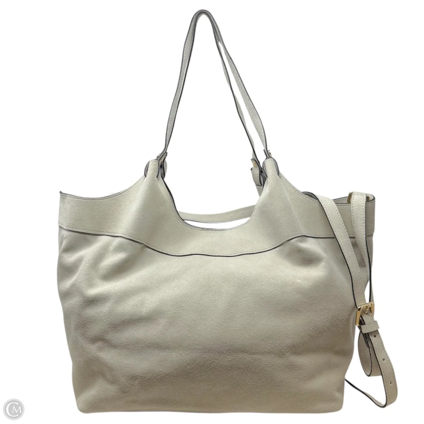Suede Round Luce Adding Tote By Anna Paola, Size: Medium