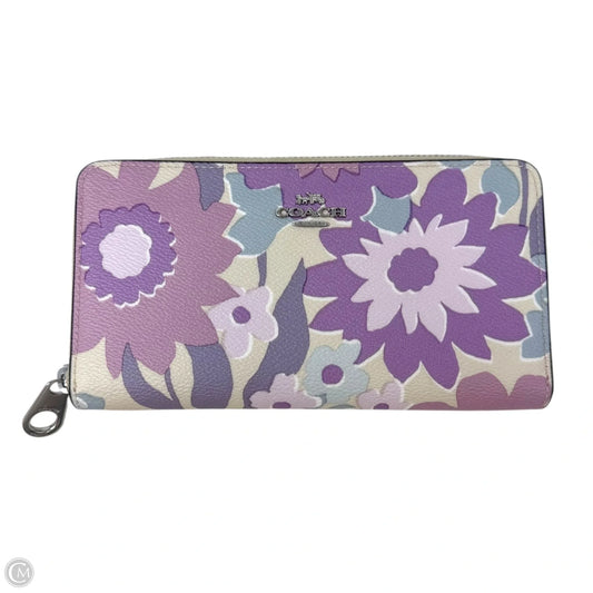 Zip Around Wallet Designer By Coach, Size: Large