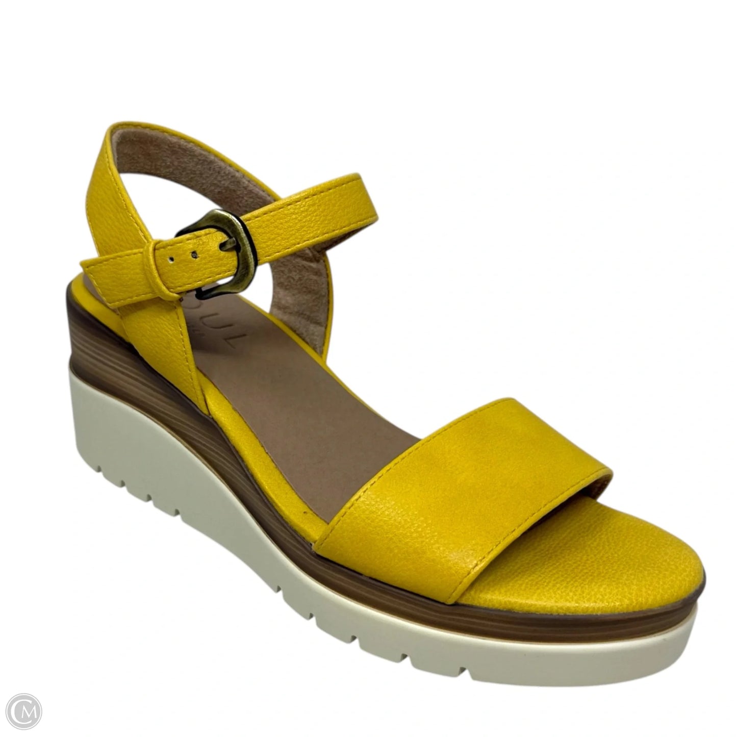 Graciela Wedge Sandals By Soul By Naturalizer In Yellow, Size: 7