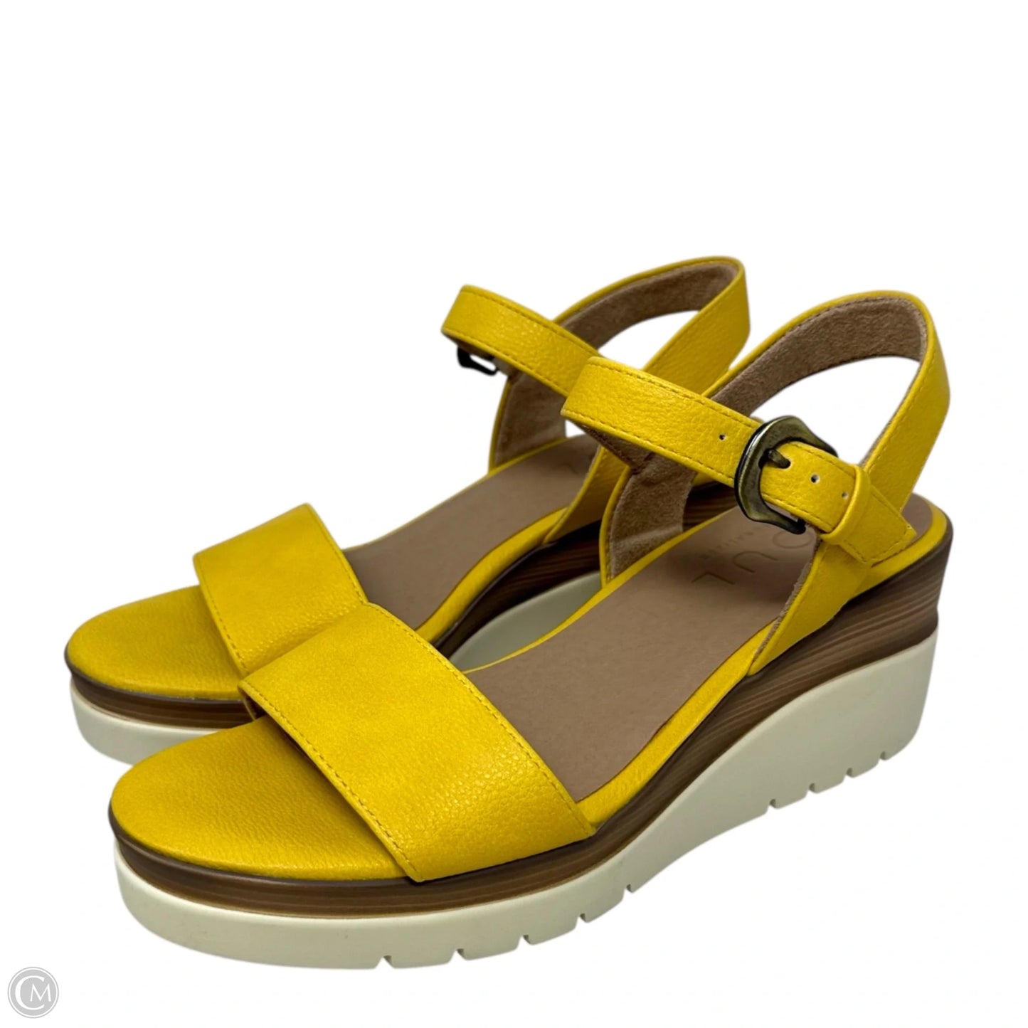 Graciela Wedge Sandals By Soul By Naturalizer In Yellow, Size: 7
