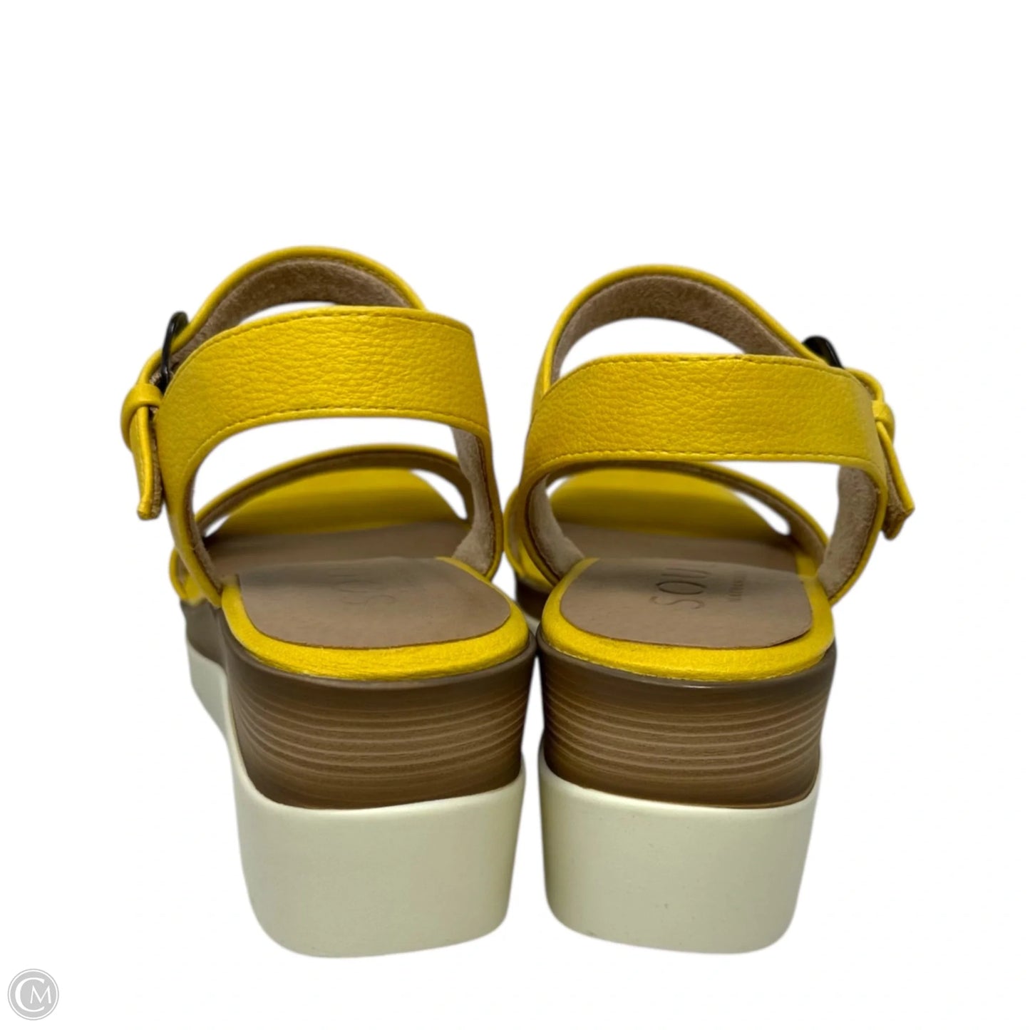 Graciela Wedge Sandals By Soul By Naturalizer In Yellow, Size: 7