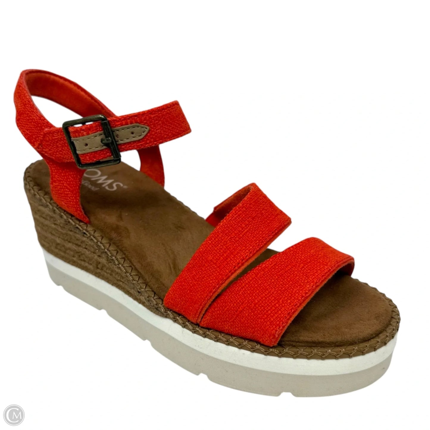 Darya Wedge Platform Sandals By Toms In Orange, Size: 7