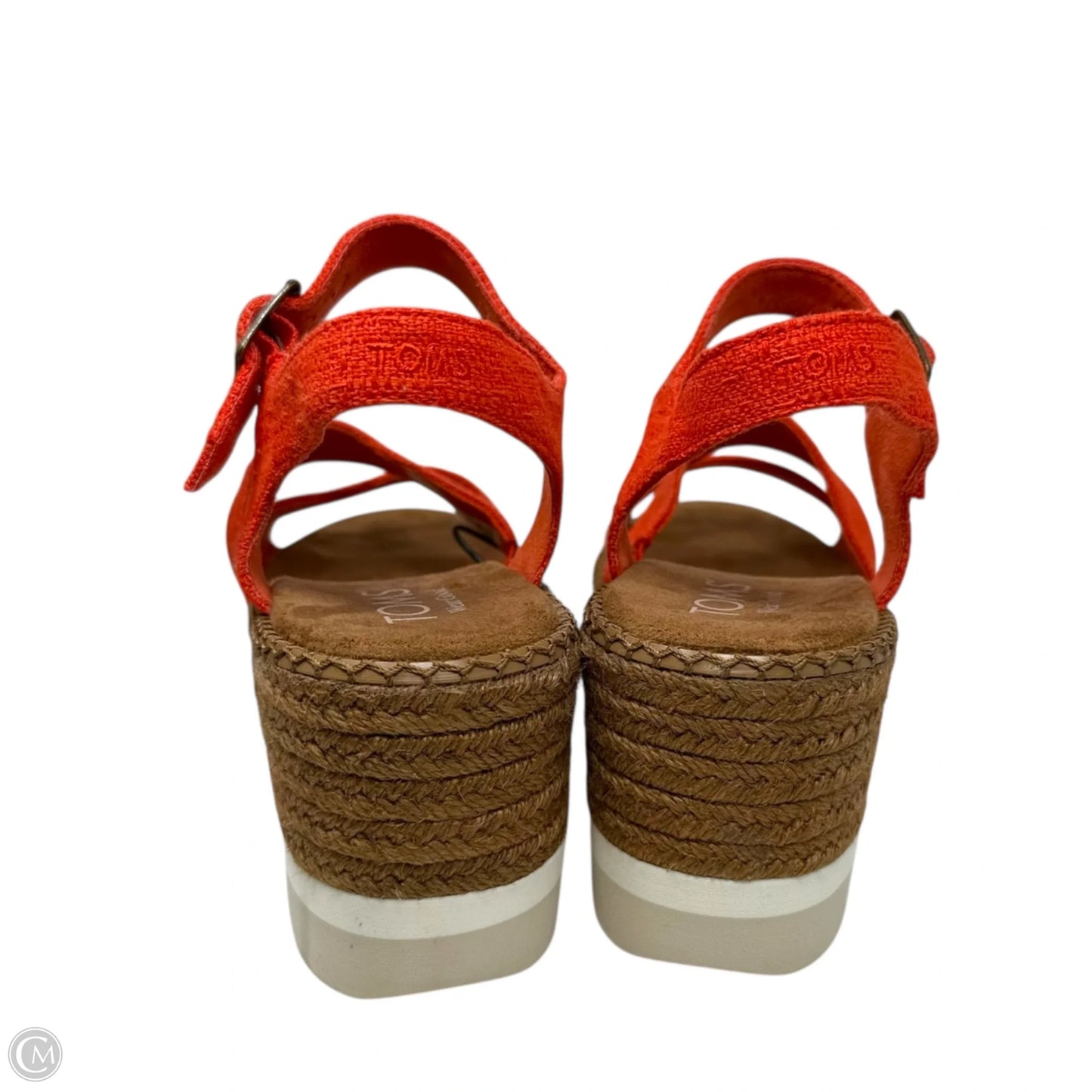 Darya Wedge Platform Sandals By Toms In Orange, Size: 7