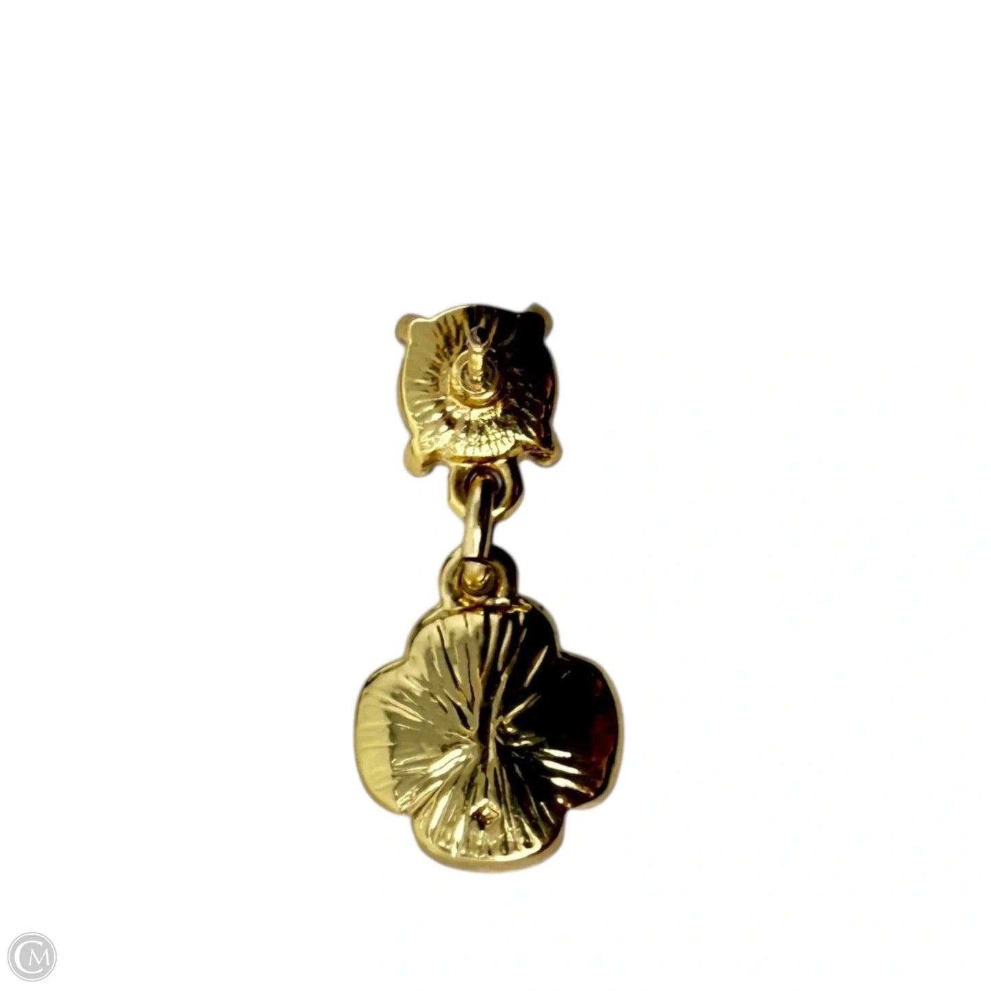 Crystal & Enamel Flower Dangle Earrings Designer By Kate Spade