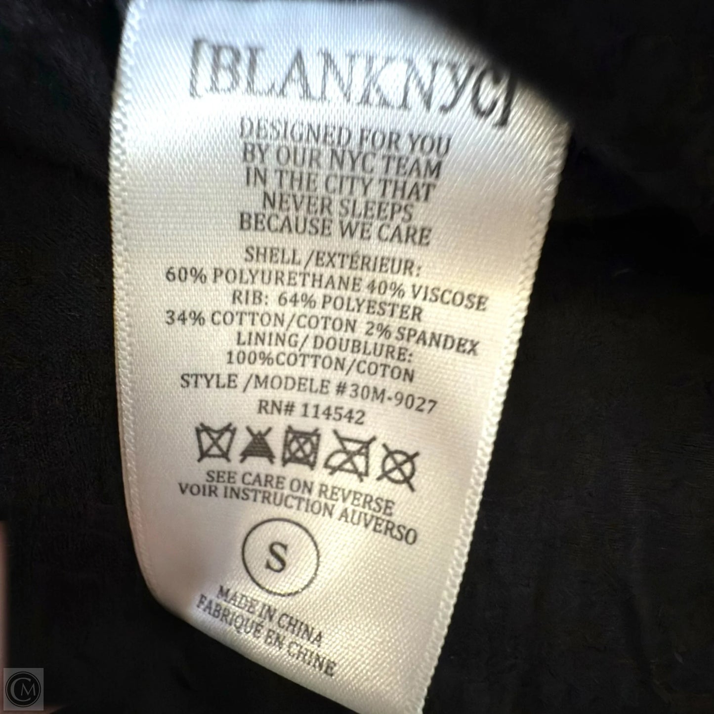 Faux Leather Drape Front Moto Jacket By Blanknyc In Black, Size: S