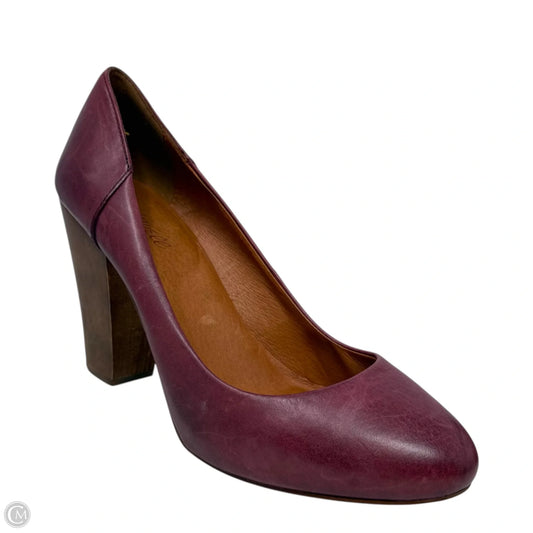 The Frankie Pump By Madewell In Maroon, Size: 10