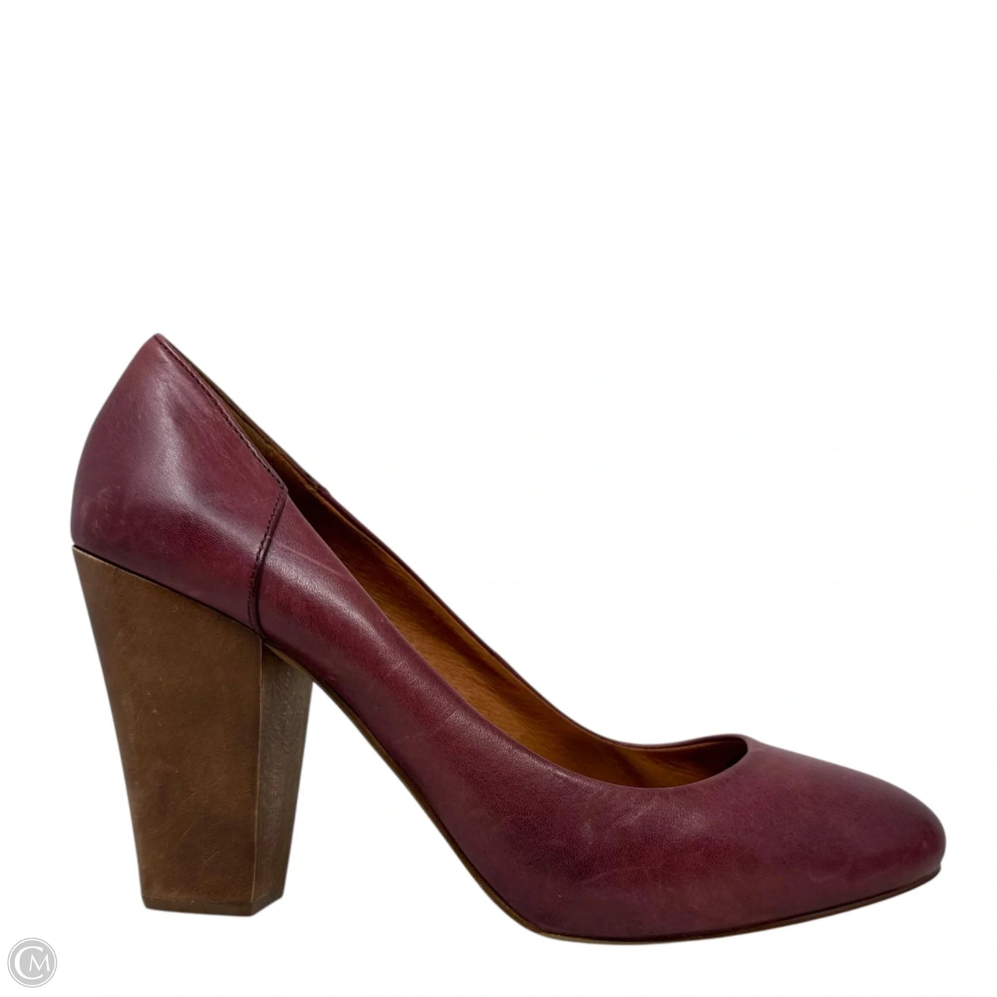 The Frankie Pump By Madewell In Maroon, Size: 10