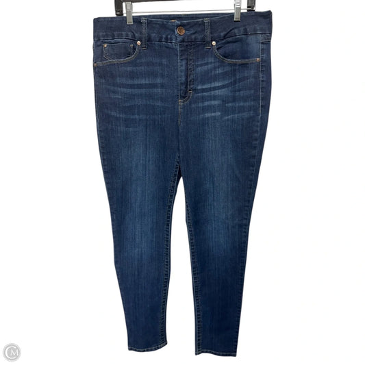 Jeans High Rise Skinny By Seven 7 In Blue Denim, Size: 16