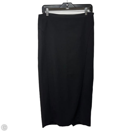 Back Slit Skirt Maxi By Zara In Black, Size: L