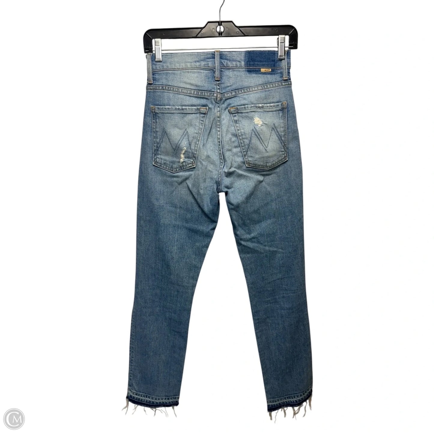 Jeans Straight By Mother Jeans In Blue Denim, Size: 0