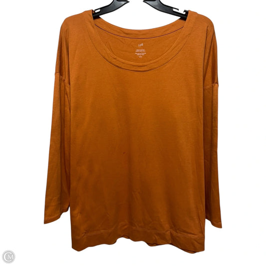 Top Long Sleeve Basic By J. Jill In Orange, Size: L