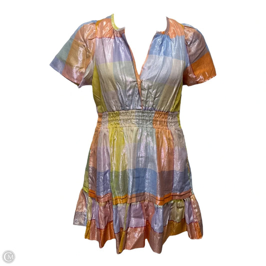 The Somerset Mini Dress: Metallic Edition By Anthropologie In Multi-colored, Size: M