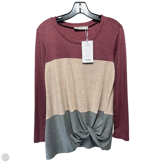 Top Long Sleeve By Yidarton In Multi-colored, Size: S