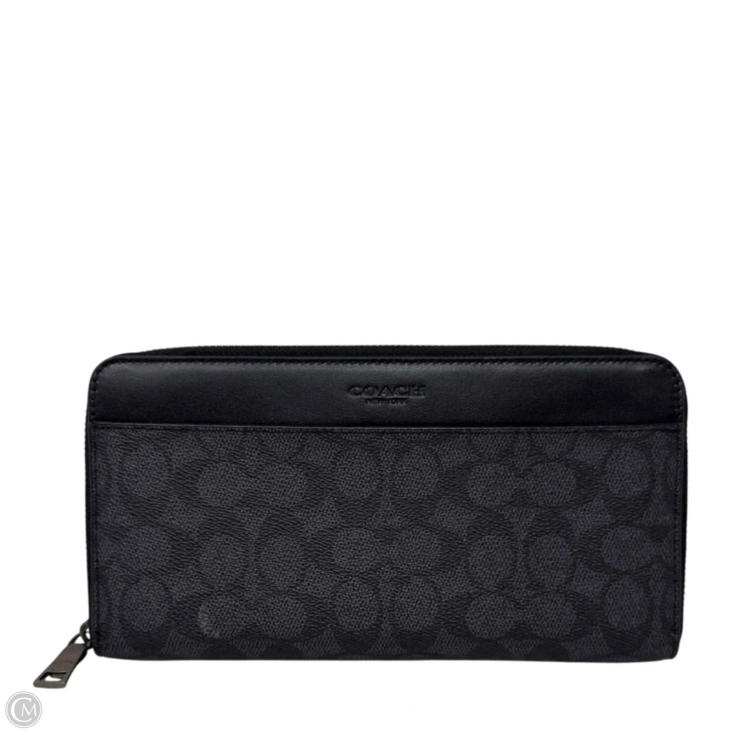 Men's Document Wallet In Signature Canvas Designer By Coach, Size: Large
